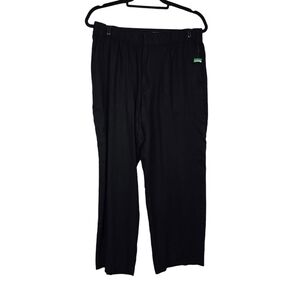 Gap Womens Black Linen Blend Straight Leg Pants Size MP NWOT